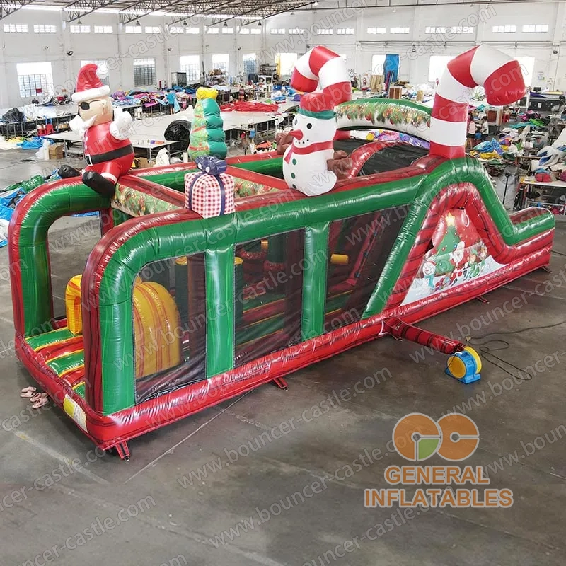 Christmas obstacle course